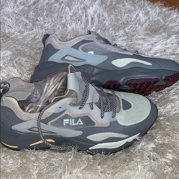 Flia Sneakers grey‎ and tan brand new - Picture 1 of 5